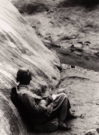 O'Keeffe at White Place Near Abiquiu, New Mexico
