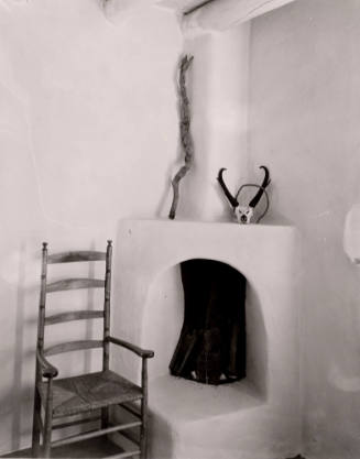 Untitled (Room with corner fireplace), New Mexico