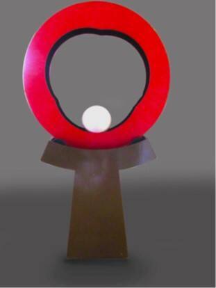 Standing Rotating Circle with Ball