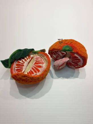 Pair of Orange Earrings