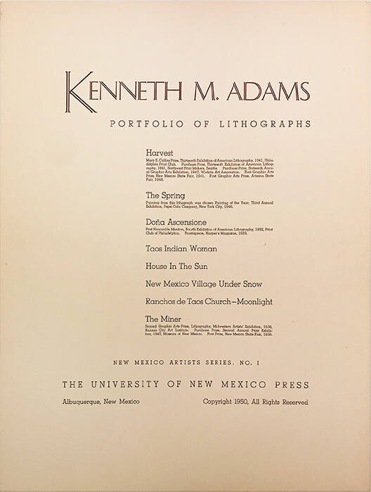 Portfolio of Lithographs