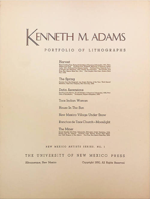 Portfolio of Lithographs