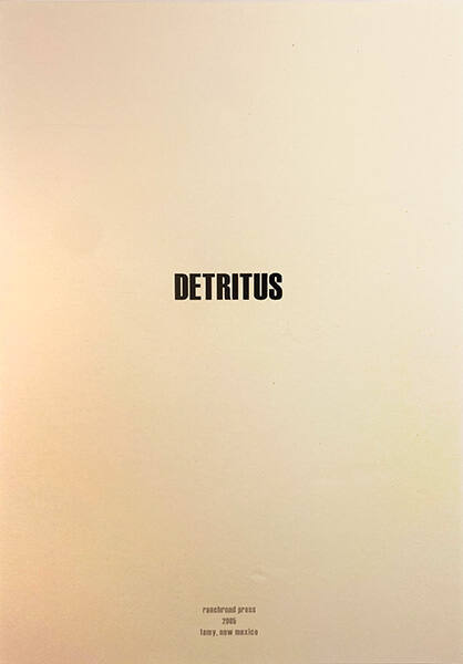 Detritus Portfolio Title Page