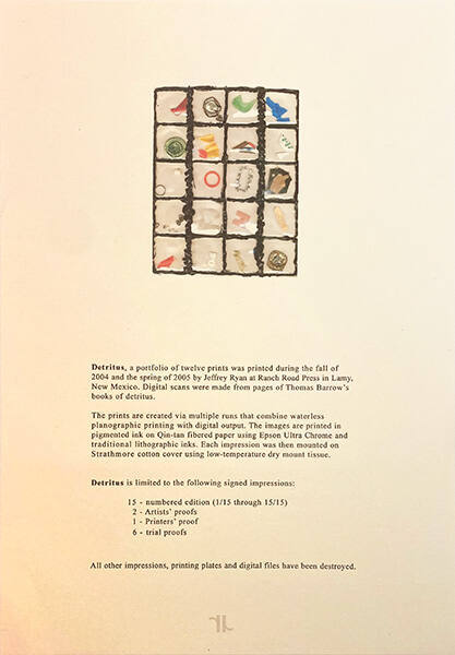 Detritus Portfolio Colophon