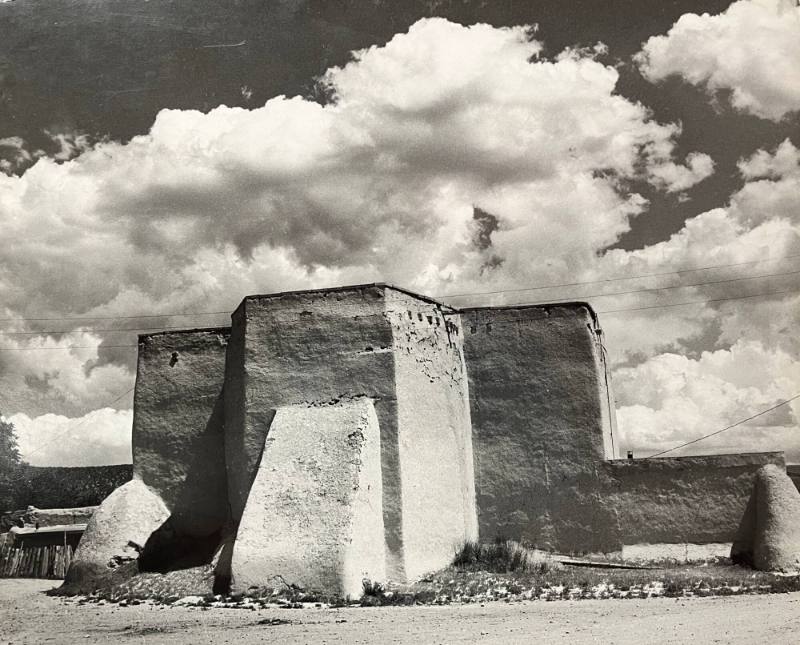 Rear View of the Church at Ranchos de Taos, New Mexico