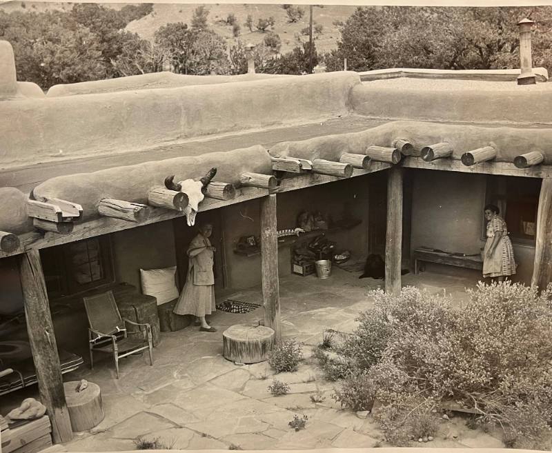 Untitled (Birds-eye-view of Georgia's patio)