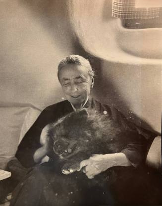 Untitled (Georgia O'Keeffe with dog)
