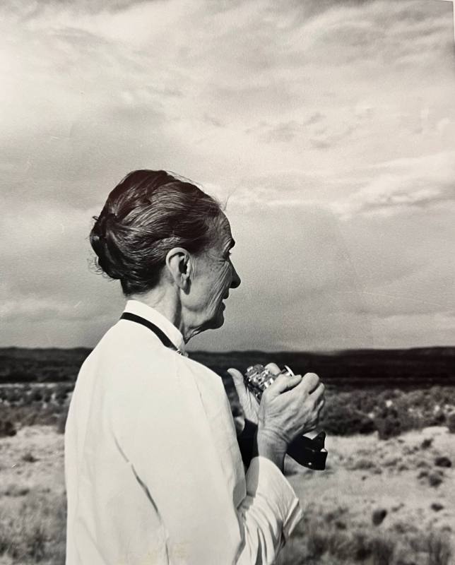 Untitled (Georgia holding a camera)