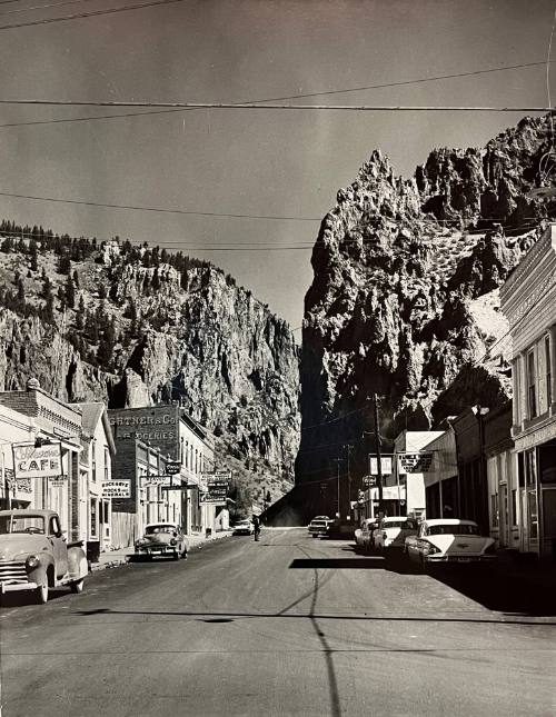 Main Street of the Old Mining Town of Creede, Colorado