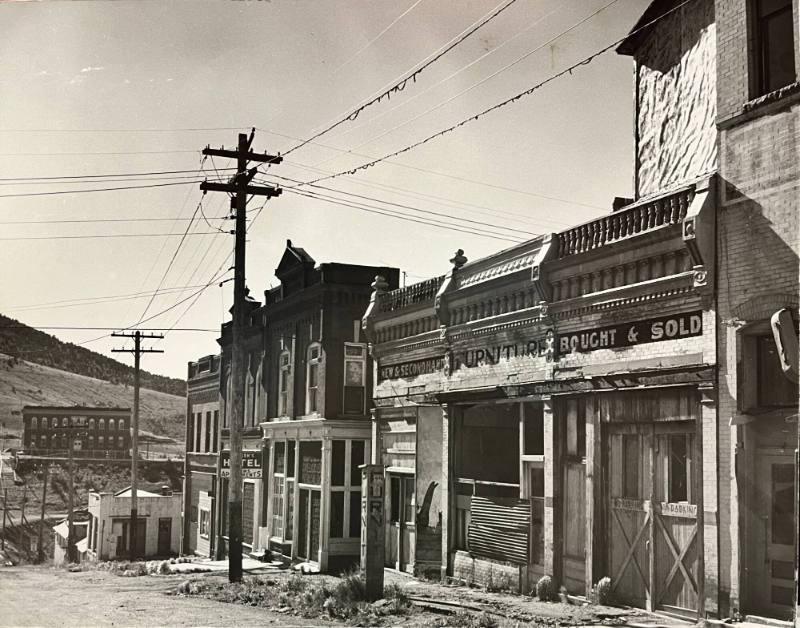 Main Street in the Old Mining Town of Victor, Colorado