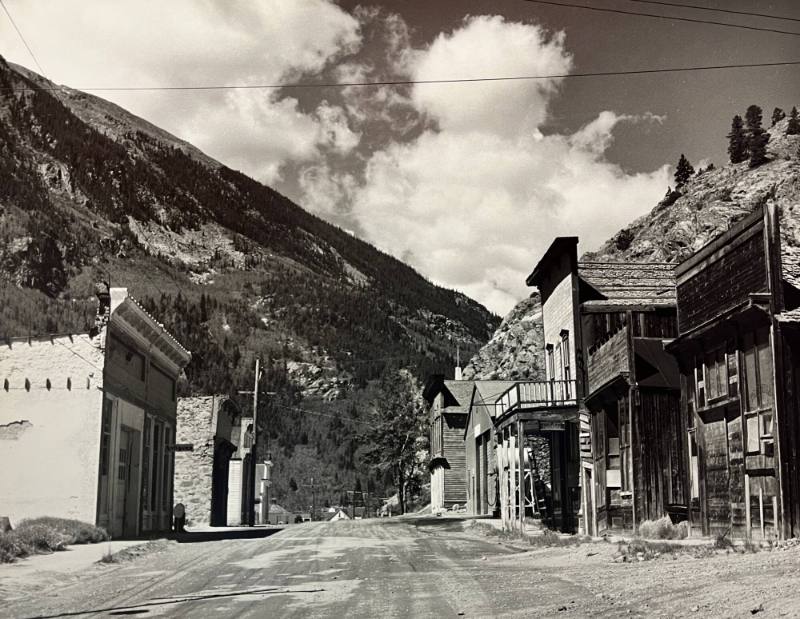Main Street of the Ghost Town of Silver Plume, Colorado