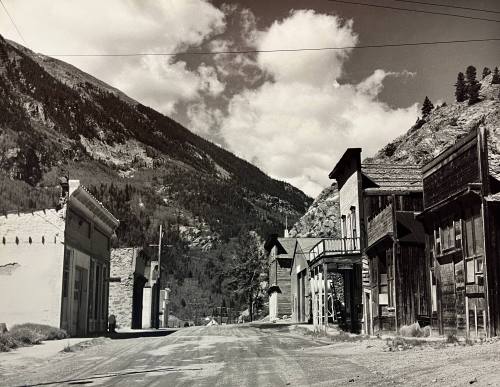 Main Street of the Ghost Town of Silver Plume, Colorado