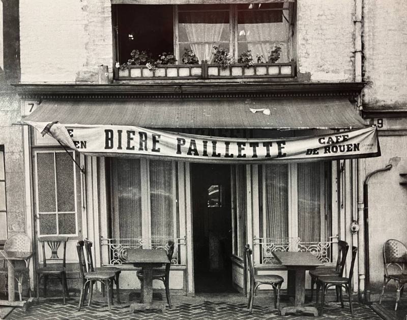 Cafe in Town of Honfluen in Normandy- France