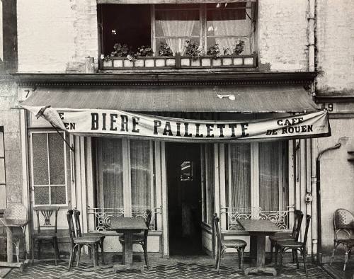 Cafe in Town of Honfluen in Normandy- France