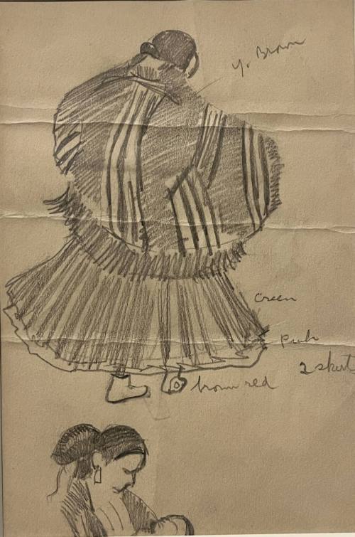 Indian Woman Walking Away and Woman with Baby