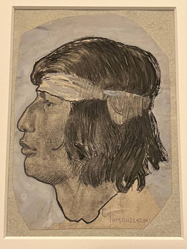 Male Indian Head in Profile