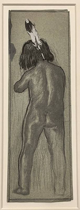 Back view of Indian Boy