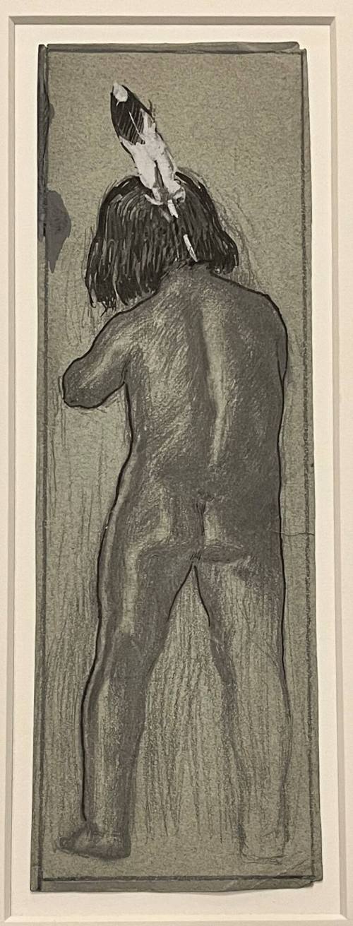 Back view of Indian Boy