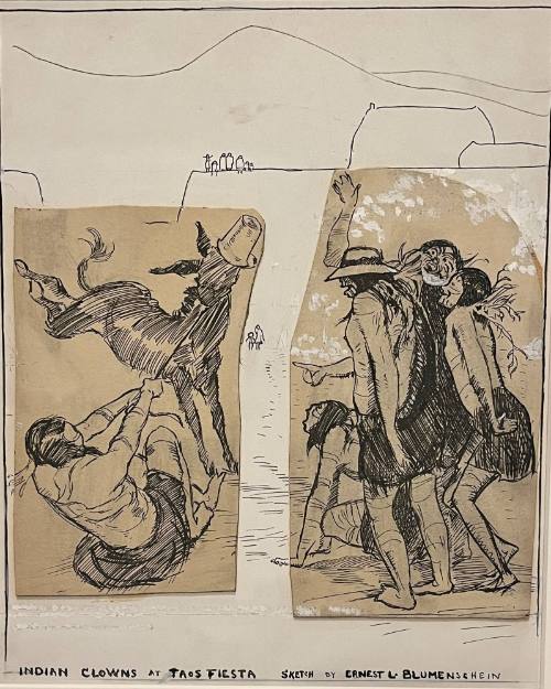 Indian Clowns at Taos Fiesta