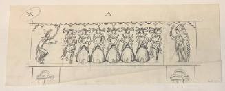 Untitled (Sketch for La Fonda Hotel)