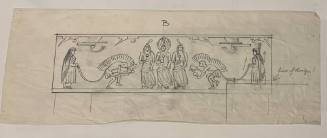 Untitled (Sketch for La Fonda Hotel)