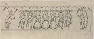 Untitled (Sketch for La Fonda Hotel)