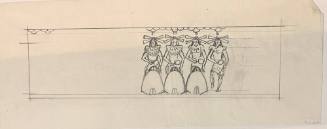 Untitled (Sketch for La Fonda Hotel)