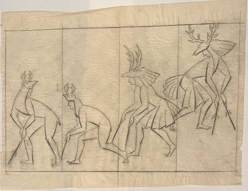 Untitled (Sketch for La Fonda Hotel)