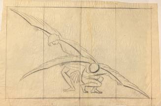 Untitled (Sketch for La Fonda Hotel)