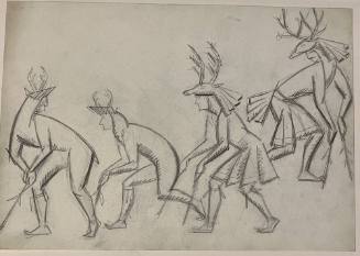 Untitled (Sketch for La Fonda Hotel)