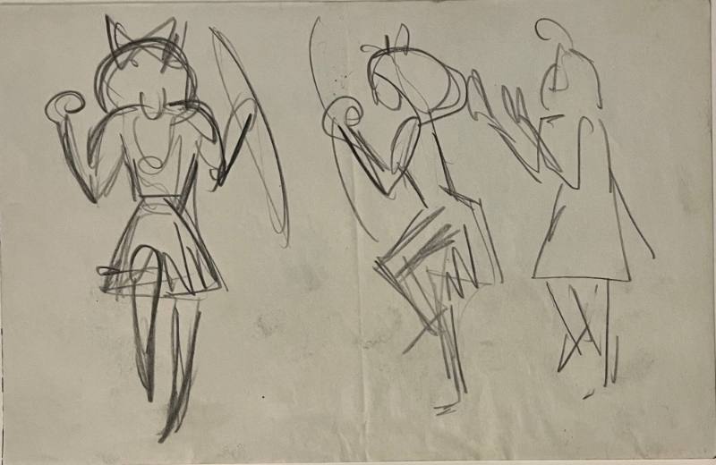 Untitled sketch for La Fonda Hotel