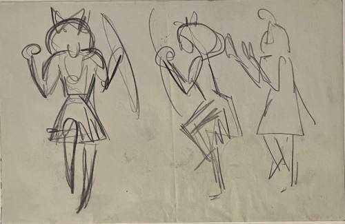 Untitled sketch for La Fonda Hotel