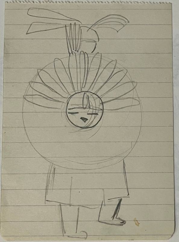 Untitled sketch for La Fonda Hotel