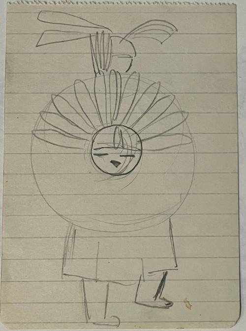 Untitled sketch for La Fonda Hotel