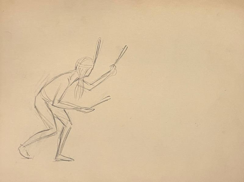 Untitled sketch for La Fonda Hotel