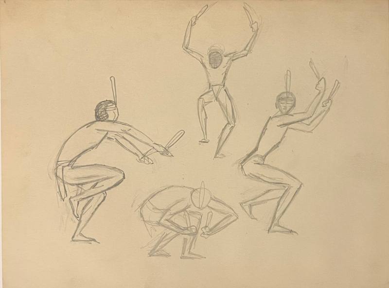 Untitled sketch for La Fonda Hotel