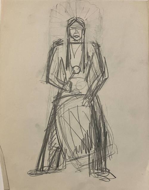 Untitled sketch for La Fonda Hotel