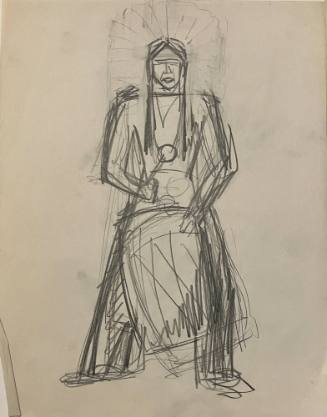 Untitled sketch for La Fonda Hotel