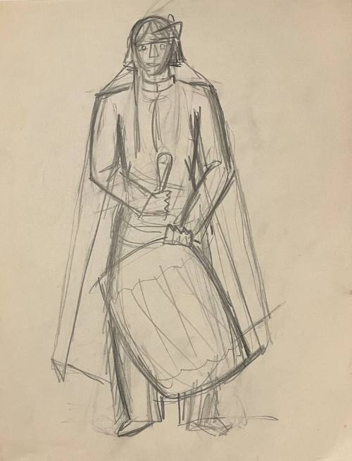 Untitled Sketch for La Fonda Hotel