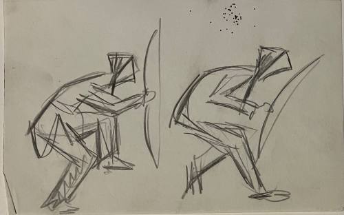 Untitled Sketch for La Fonda Hotel