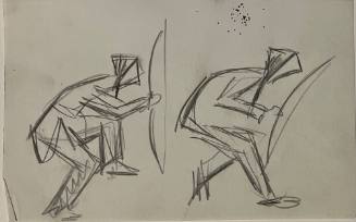 Untitled Sketch for La Fonda Hotel