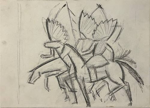 Untitled Sketch for La Fonda Hotel