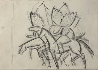 Untitled Sketch for La Fonda Hotel