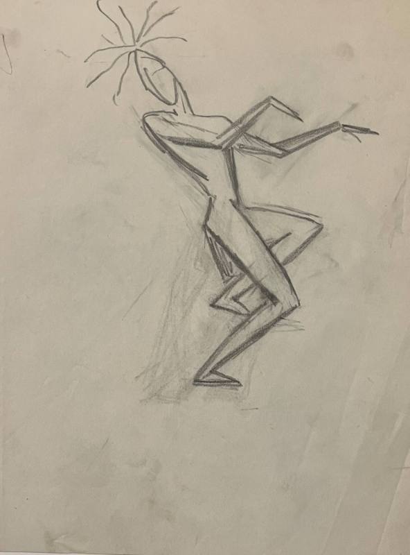 Untitled Sketch for La Fonda Hotel