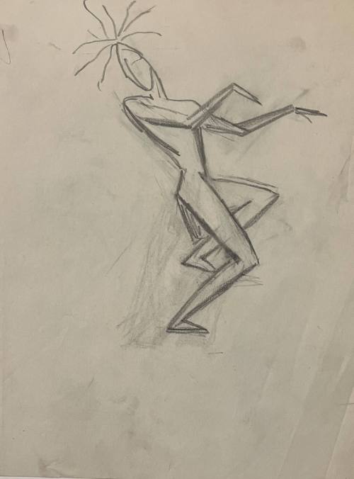 Untitled Sketch for La Fonda Hotel