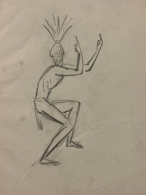 Untitled Sketch for La Fonda Hotel