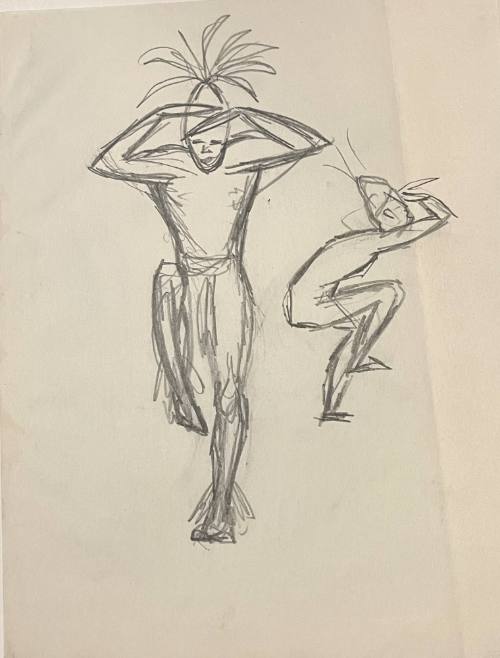 Untitled Sketch for La Fonda Hotel