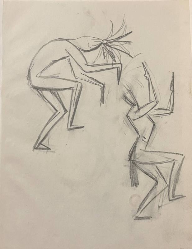 Untitled Sketch for La Fonda Hotel