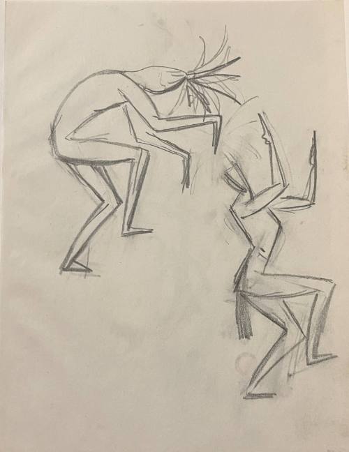 Untitled Sketch for La Fonda Hotel