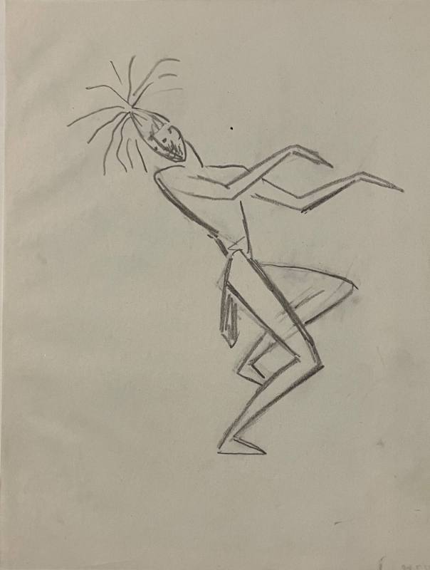 Untitled Sketch for La Fonda Hotel